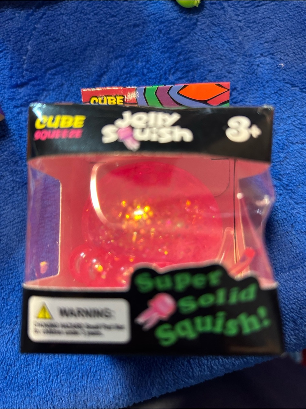 Jelly Squish Pink Glitter Squeezy Toy